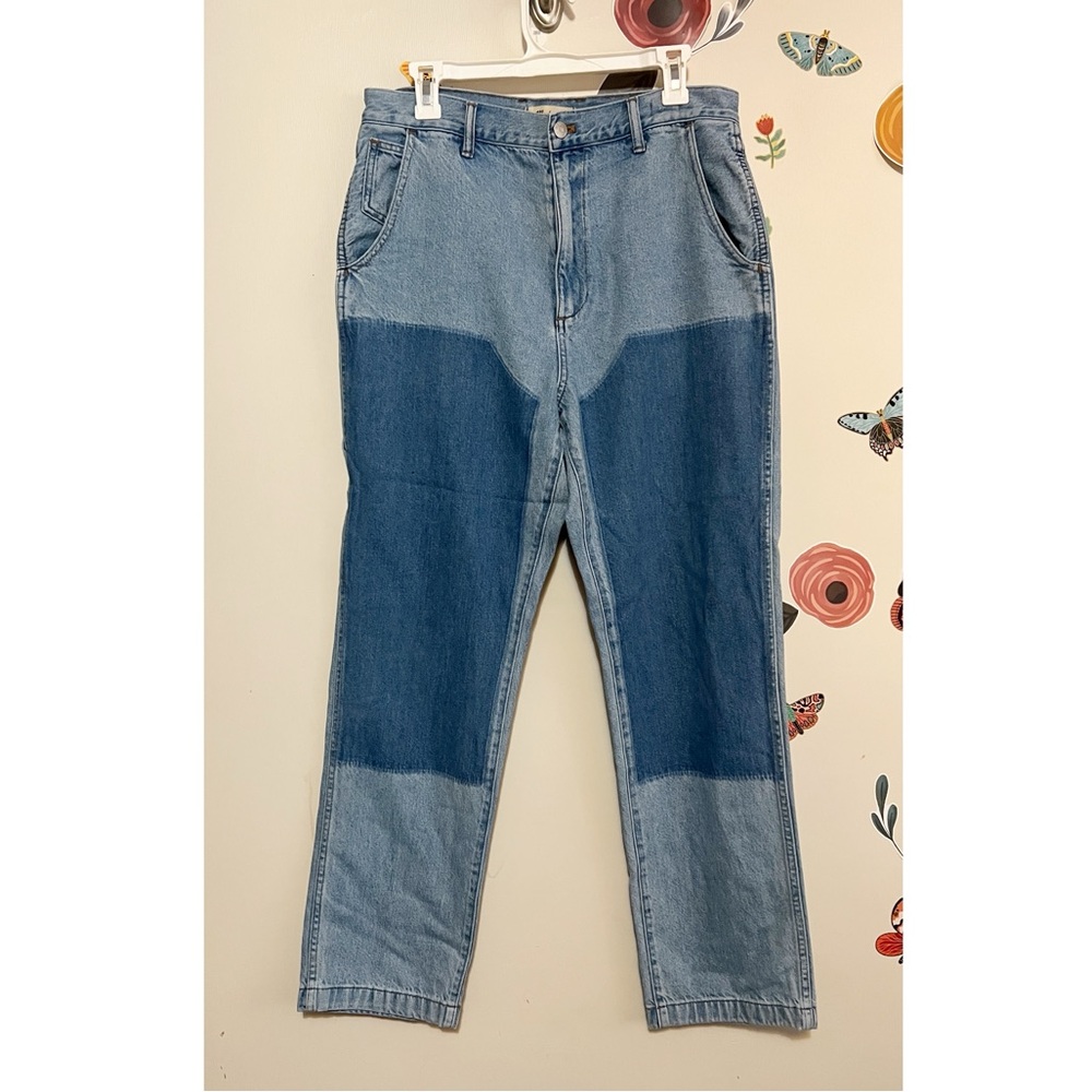Madewell The '90s Straight Jean in Hazelfern Wash: Shadow-Panel Edition 30 - Picture 5 of 10
